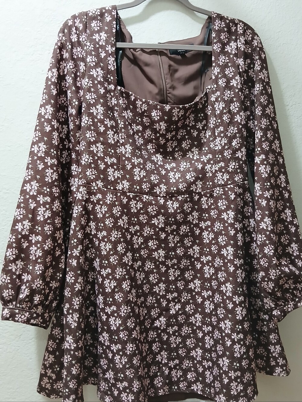 lulus Nwot Xl Brown Floral Long-Sleeve Women’s Top